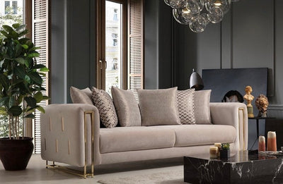 Sydney Sofas Suite Sets in Luxury Cream Velvet