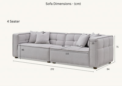 Murray Sofa Range In Putty Boucle Fabric