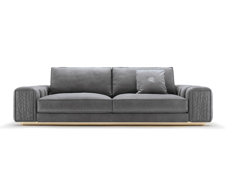 Dallas Modern Sofas in Luxury Dark Grey