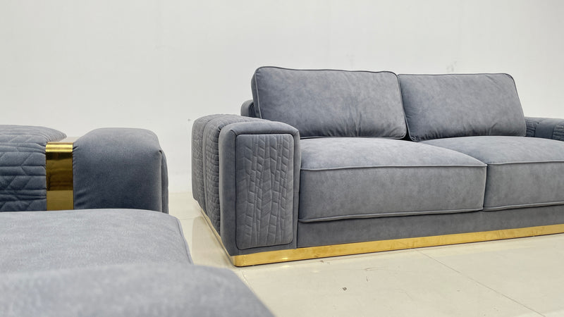 Dallas Modern Sofas in Luxury Dark Grey