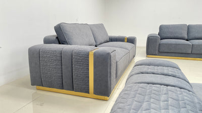 Dallas Modern Sofas in Luxury Dark Grey