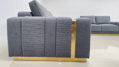 Dallas Modern Sofas in Luxury Dark Grey