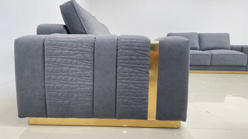 Dallas Modern Sofas in Luxury Dark Grey