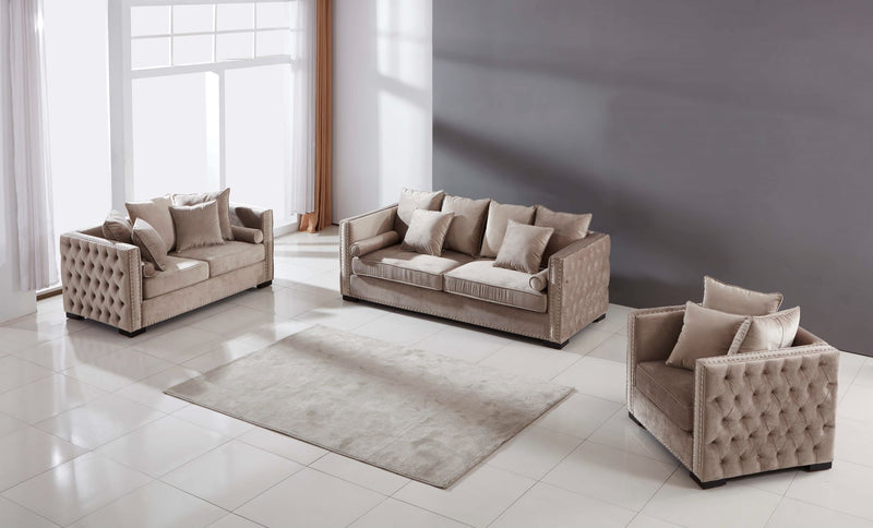 The Moscow Sofas Sets in Luxury Mink Velvet - Xmas Delivery