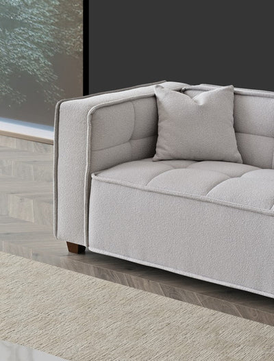 Murray Sofa Range In Putty Boucle Fabric