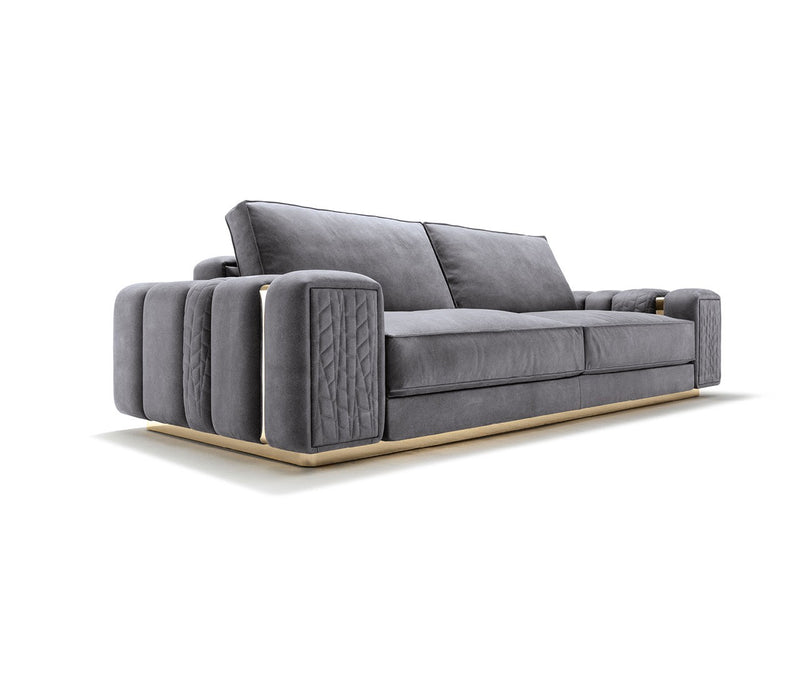 Dallas Modern Sofas in Luxury Dark Grey