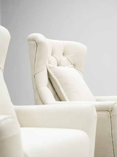 Antalya Sofa Set in Luxury Light  Cream Velvet
