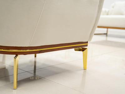 Antalya Sofa Set in Luxury Light  Cream Velvet