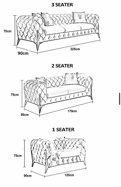 rocky chesterfield sofas sets