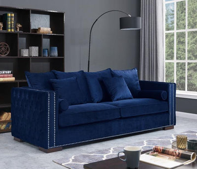 Moscow Sofas in Navy Blue Velvet