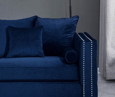 Moscow Sofas Sets in Luxury Navy Blue Velvet