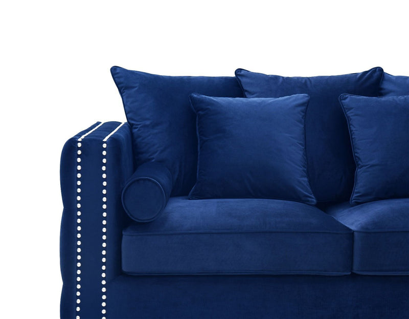 Moscow Sofas Sets in Luxury Navy Blue Velvet