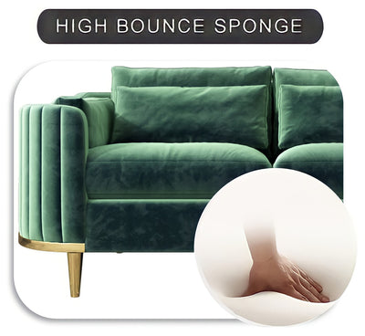 Brooklyn Sofas Suite Sets in Luxury Green Velvet