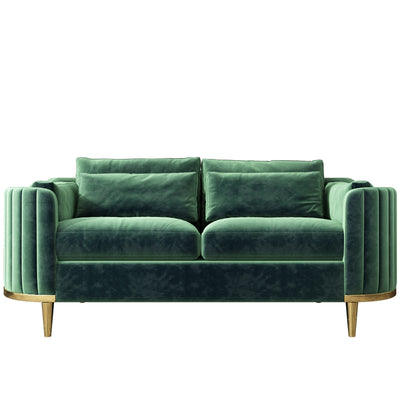 Brooklyn Sofas Suite Sets in Luxury Green Velvet