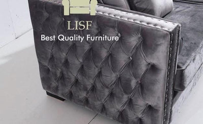 Moscow Sofas in Dark Grey Velvet