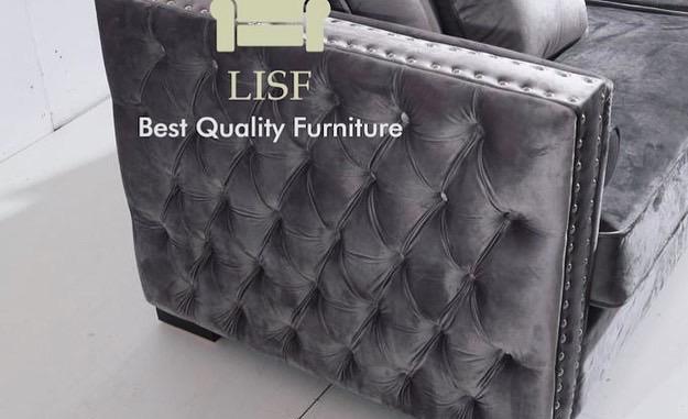 Moscow Sofas in Dark Grey Velvet