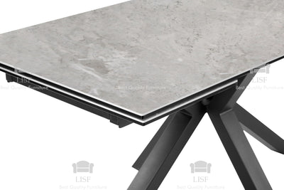 The GREY Amari Dining Set [Extendable Table]