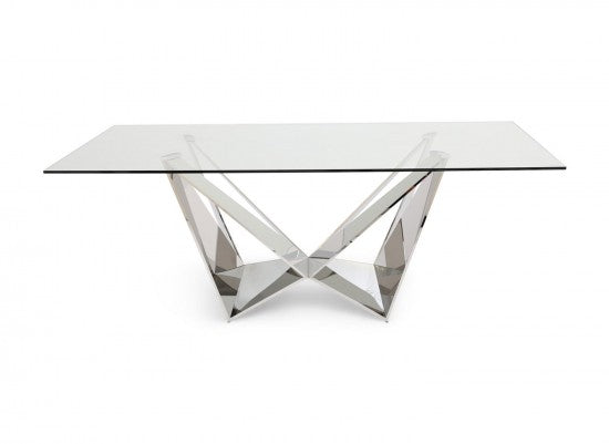 Luxury Glass Top Dining Table (200cm)