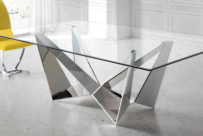 Luxury Glass Top Dining Table (200cm)