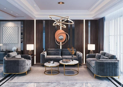 Brooklyn Sofas Suite Sets in Luxury Grey Velvet