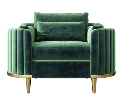 Brooklyn Sofas Suite Sets in Luxury Green Velvet