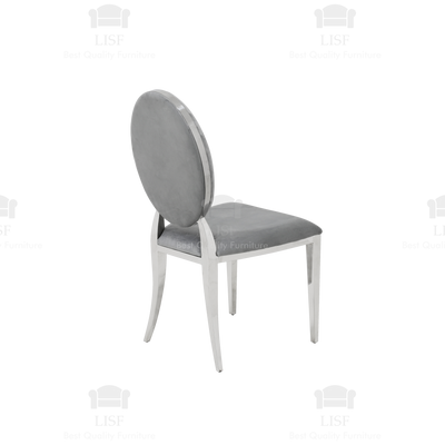 The Arturo Marble Dining set (120cm) + 2 or 4 Hampton Chairs (Grey or Black)