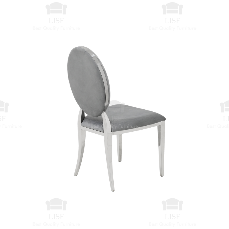 The Arturo Marble Dining set (120cm) + 2 or 4 Hampton Chairs (Grey or Black)