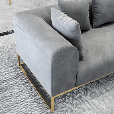 Larissa Sofas Sets in Luxury Grey Velvet