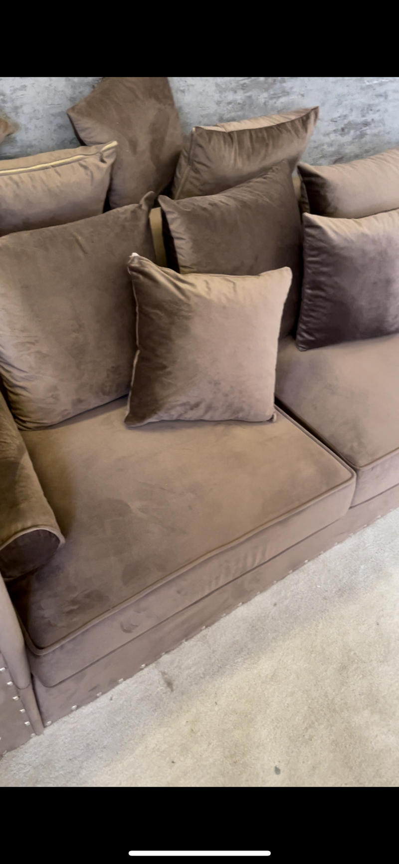 Moscow Sofas in Mink Velvet
