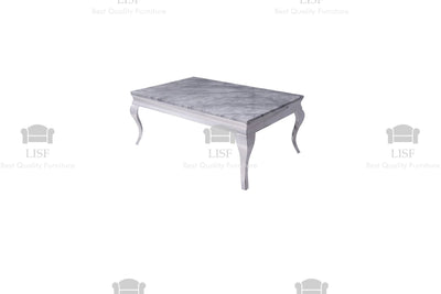 The Louis Coffee Table (110CM) in GREY MARBLE TOP