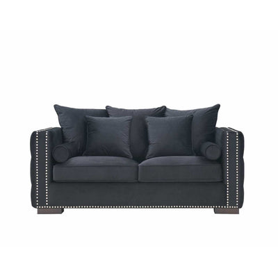 Moscow Sofas Sets in Luxury Black Velvet