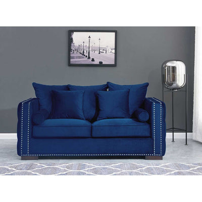 Moscow Sofas Sets in Luxury Navy Blue Velvet