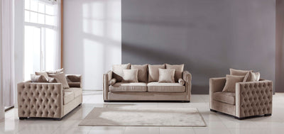 The Moscow Sofas Sets in Luxury Dark Mink Velvet