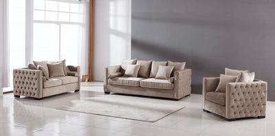 The Moscow Sofas Sets in Luxury Mink Velvet