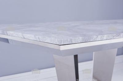 The Arturo in Grey Marble Dining Tables (180CM) - Table Only