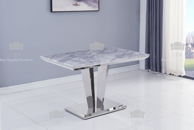The Arturo Marble Dining Tables (120CM) in [ Grey, Black or Cream] - Tables Only