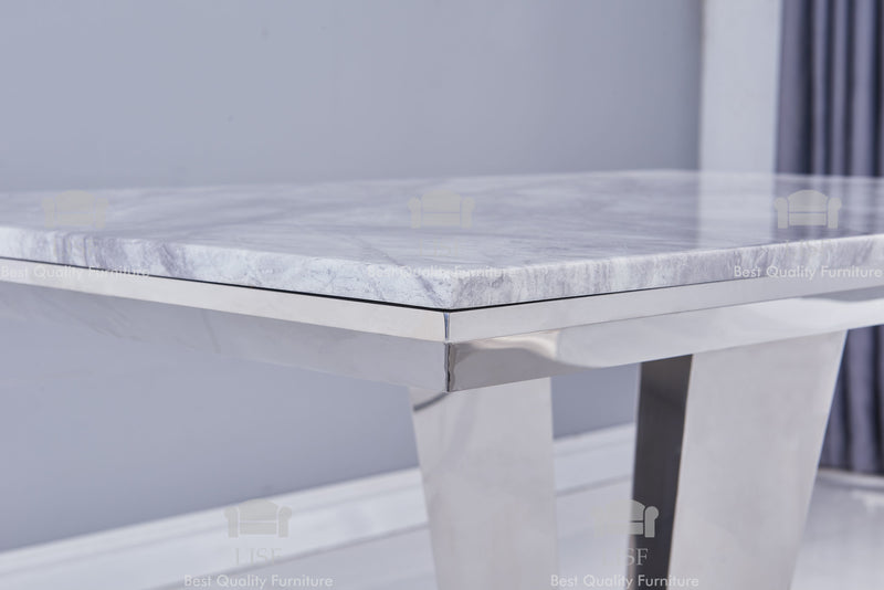 The Arturo Marble Dining Tables (120CM) in [ Grey, Black or Cream] - Tables Only