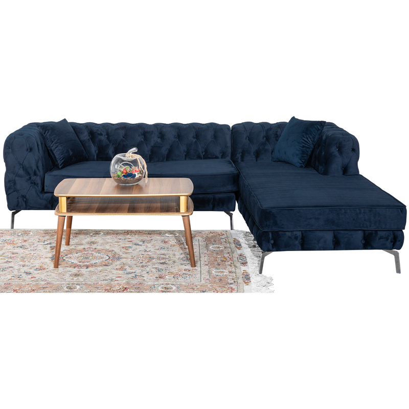 The Rocky Chesterfield Navy Blue Corner Sofa