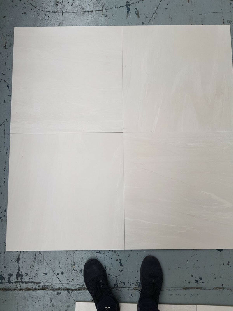 Matt Surface Tiles 600 X 600 mm (Ivory Porcelain) -  £13.99/Sqm & Free Delivery