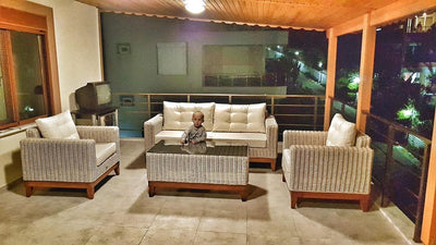 The Quartzite Garden Suite Rattan Sofas Set